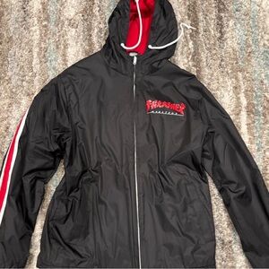 Thrasher Black Jacket with Red Logo